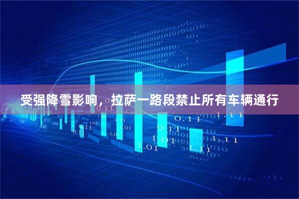 受强降雪影响，拉萨一路段禁止所有车辆通行