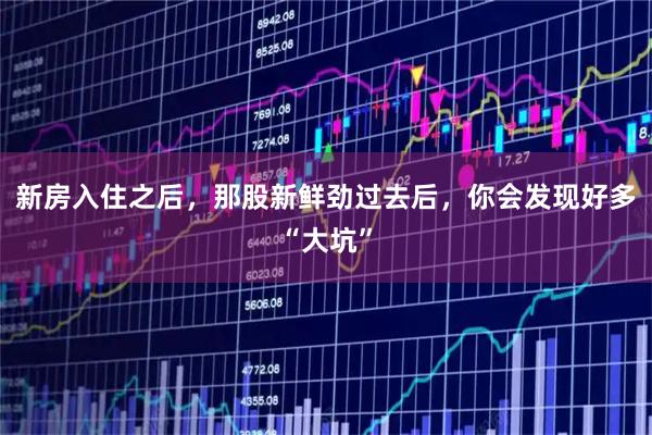 新房入住之后，那股新鲜劲过去后，你会发现好多“大坑”